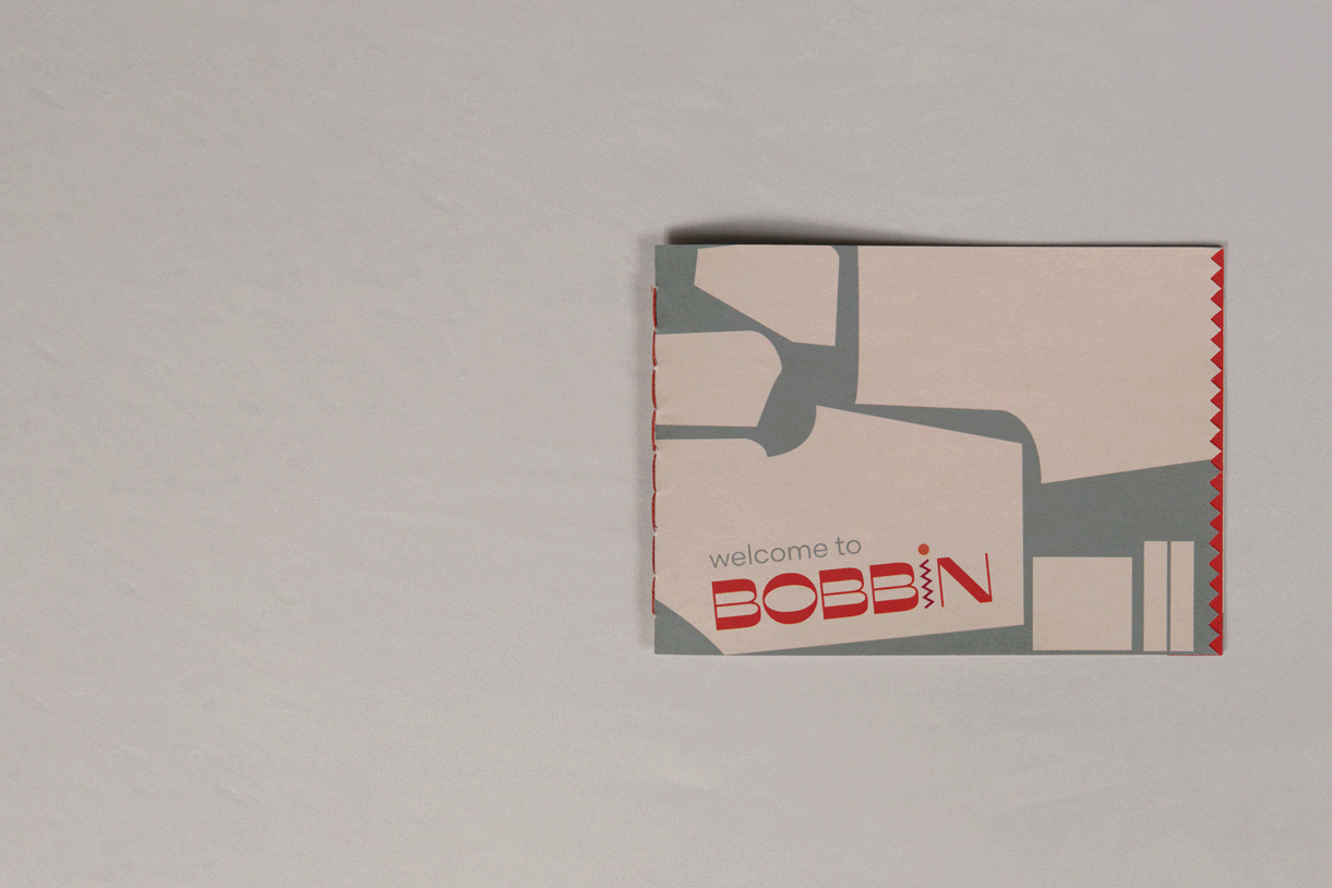 Gif flippinf through sewing booklet