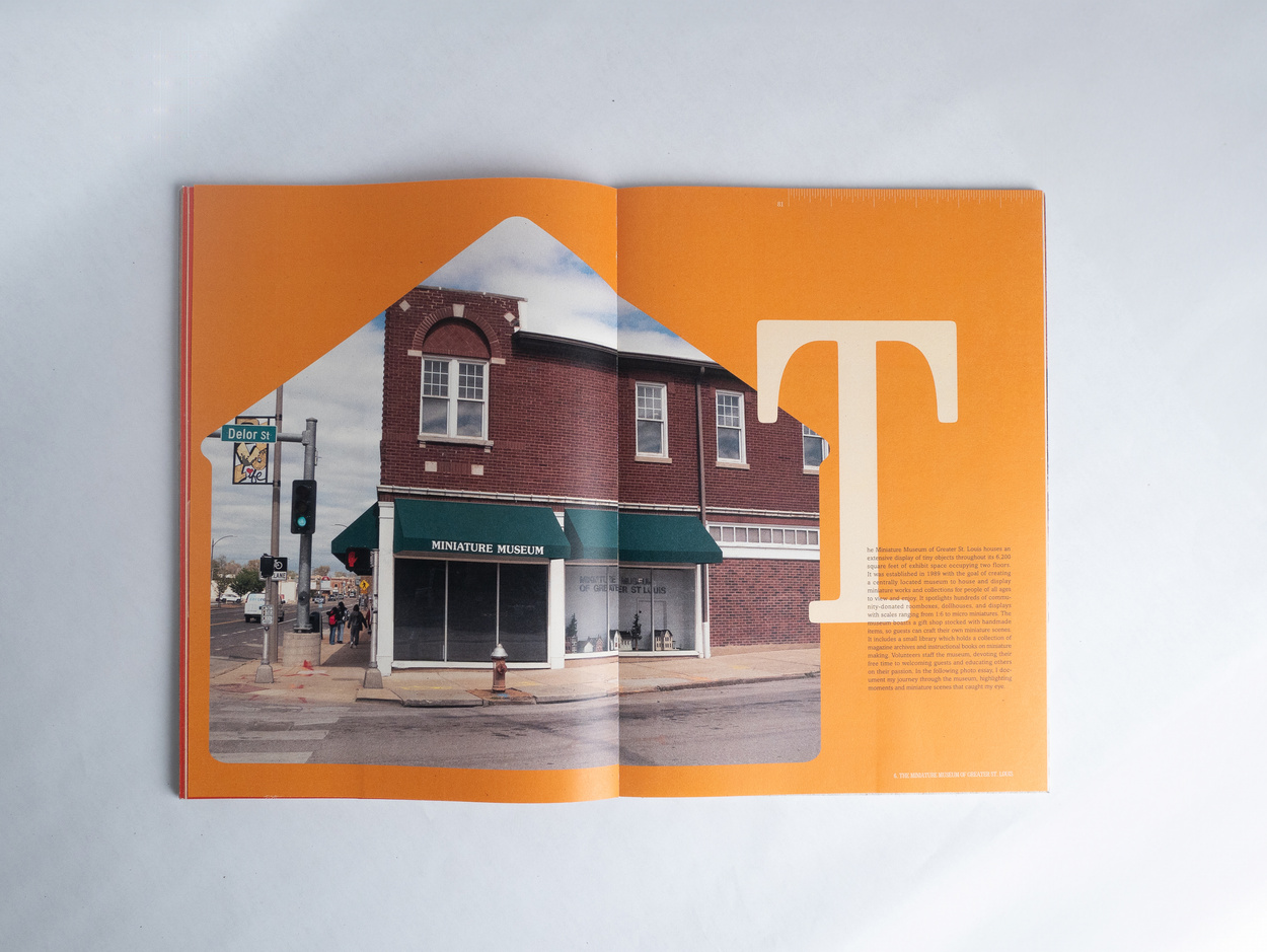 Book with big T and Museum picture