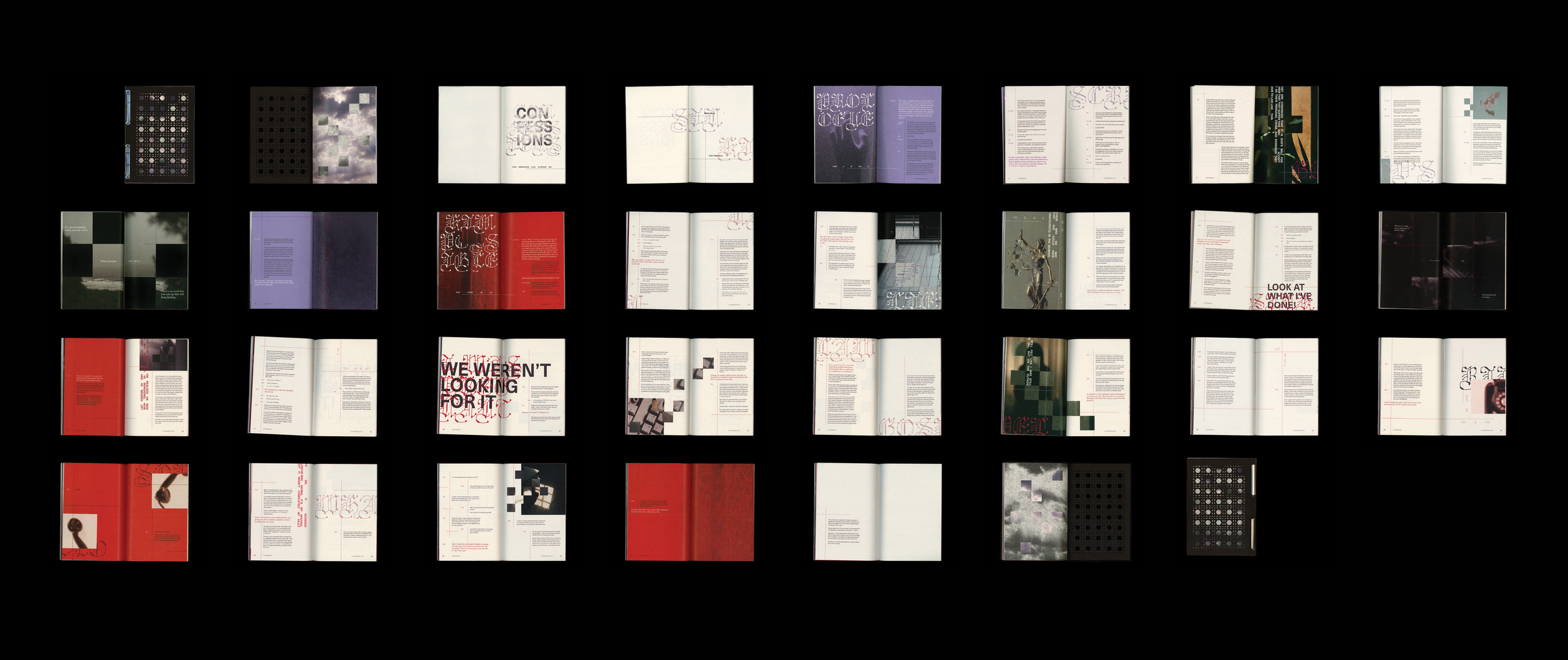 All of the book's spreads