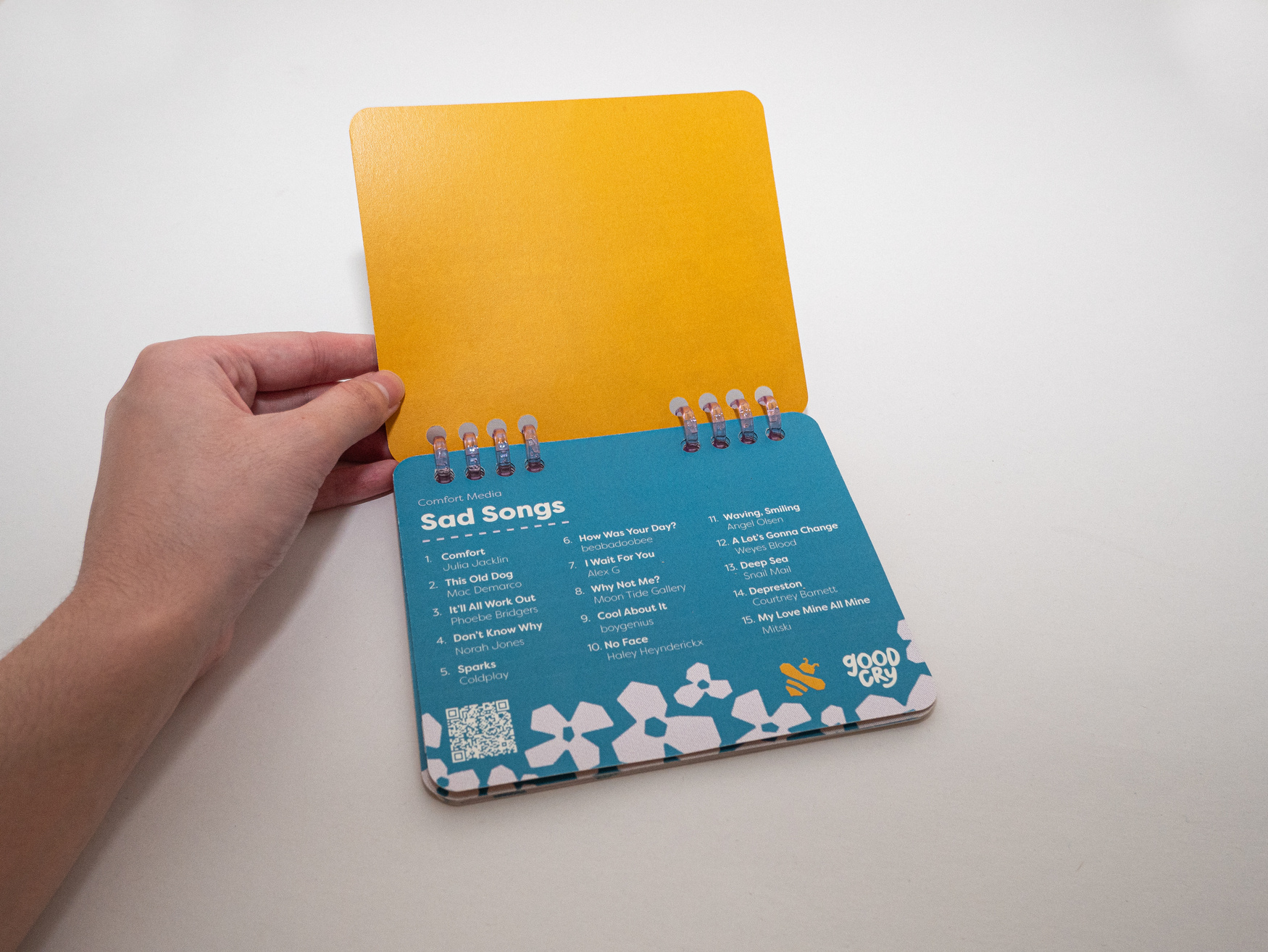 Open booklet: Sad songs